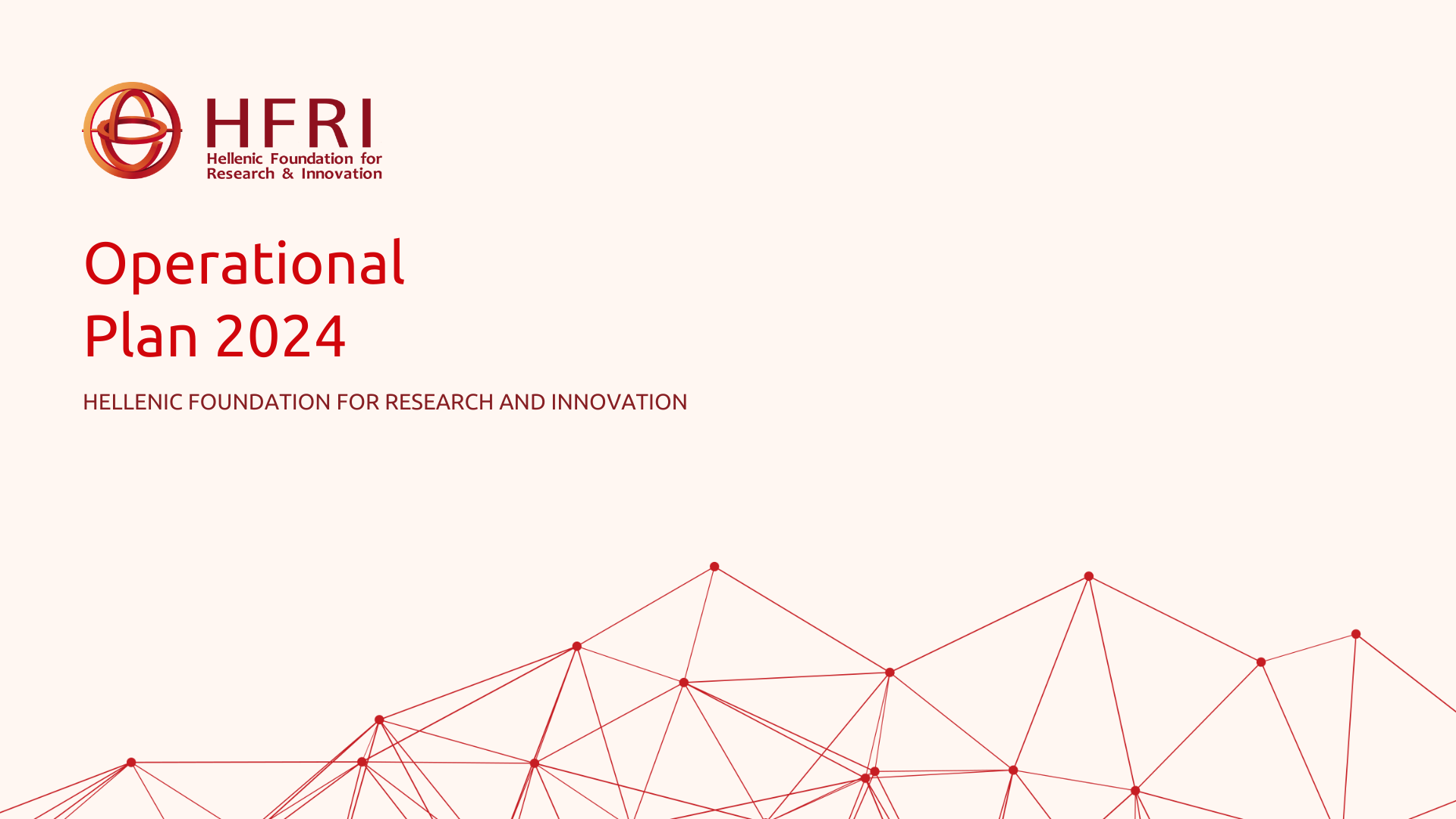 HFRI Operational Plan 2024